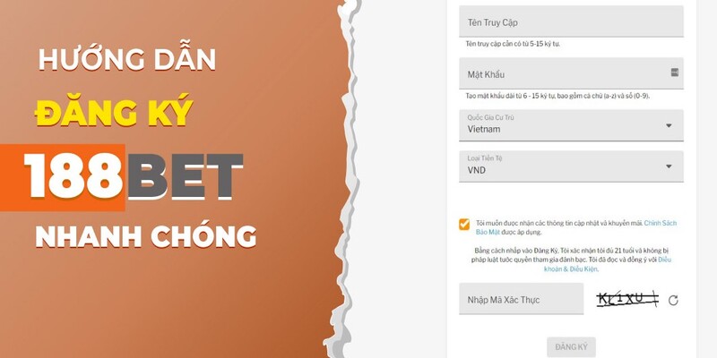 {0} Mẫu đăng ký chơi bài đổi thưởng tại 188BET
